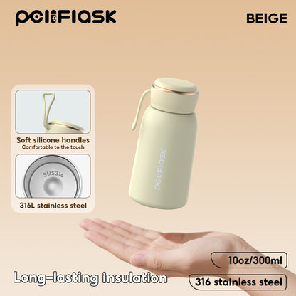 Peliflask 10oz Mini Vacuum Flask Portable Pocket Water Bottle Stainless Steel Cup Hot And Cold