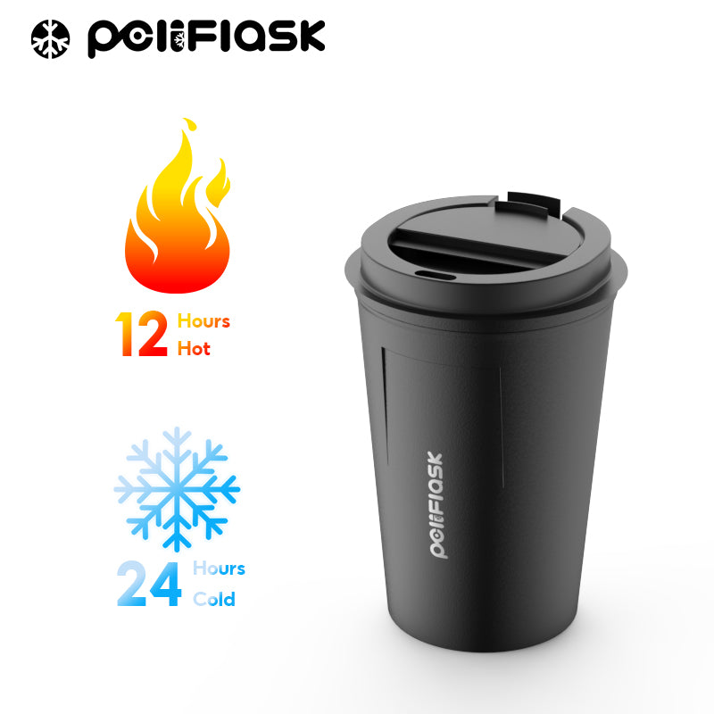 Peliflask 380ml Stainless Steel Coffee Mug With Lid – Insulated Travel Coffee Tumbler