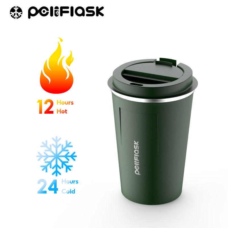 Peliflask 380ml Stainless Steel Coffee Mug With Lid – Insulated Travel Coffee Tumbler