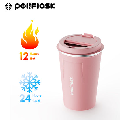 Peliflask 380ml Stainless Steel Coffee Mug With Lid – Insulated Travel Coffee Tumbler