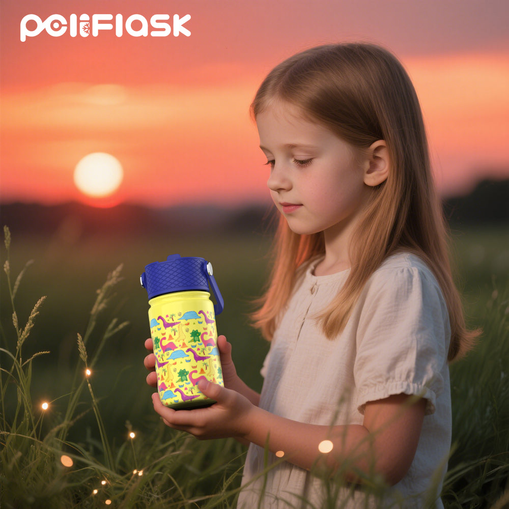 Peliflask 12oz Kids Stainless Steel Water Bottle – Vacuum Insulated Child Tumbler