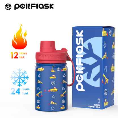 Peliflask 12oz Kids Stainless Steel Water Bottle – Vacuum Insulated Child Tumbler