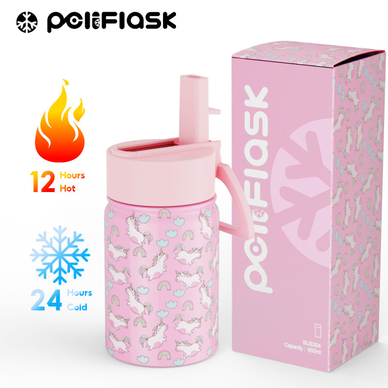 Peliflask 12oz Kids Stainless Steel Water Bottle – Vacuum Insulated Child Tumbler