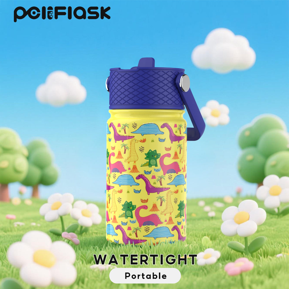 Peliflask 12oz Kids Stainless Steel Water Bottle – Vacuum Insulated Child Tumbler