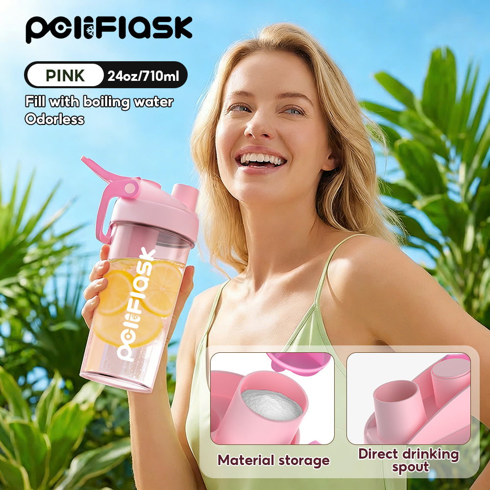 Peliflask 24/30oz Protein Shaker Bottle – BPA-Free Leakproof Sports Water Bottle