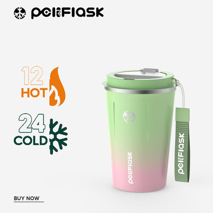 Peliflask 380ml Stainless Steel Coffee Mug With Lid – Insulated Travel Coffee Tumbler