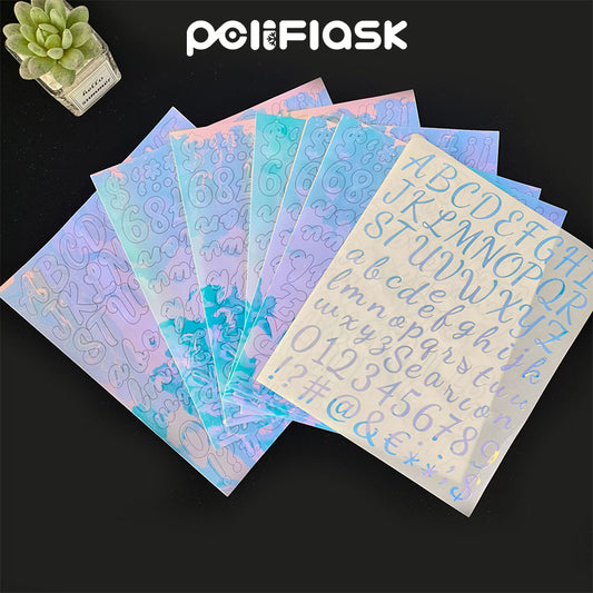 Peliflask Waterproof Letter Stickers In Phantom Color