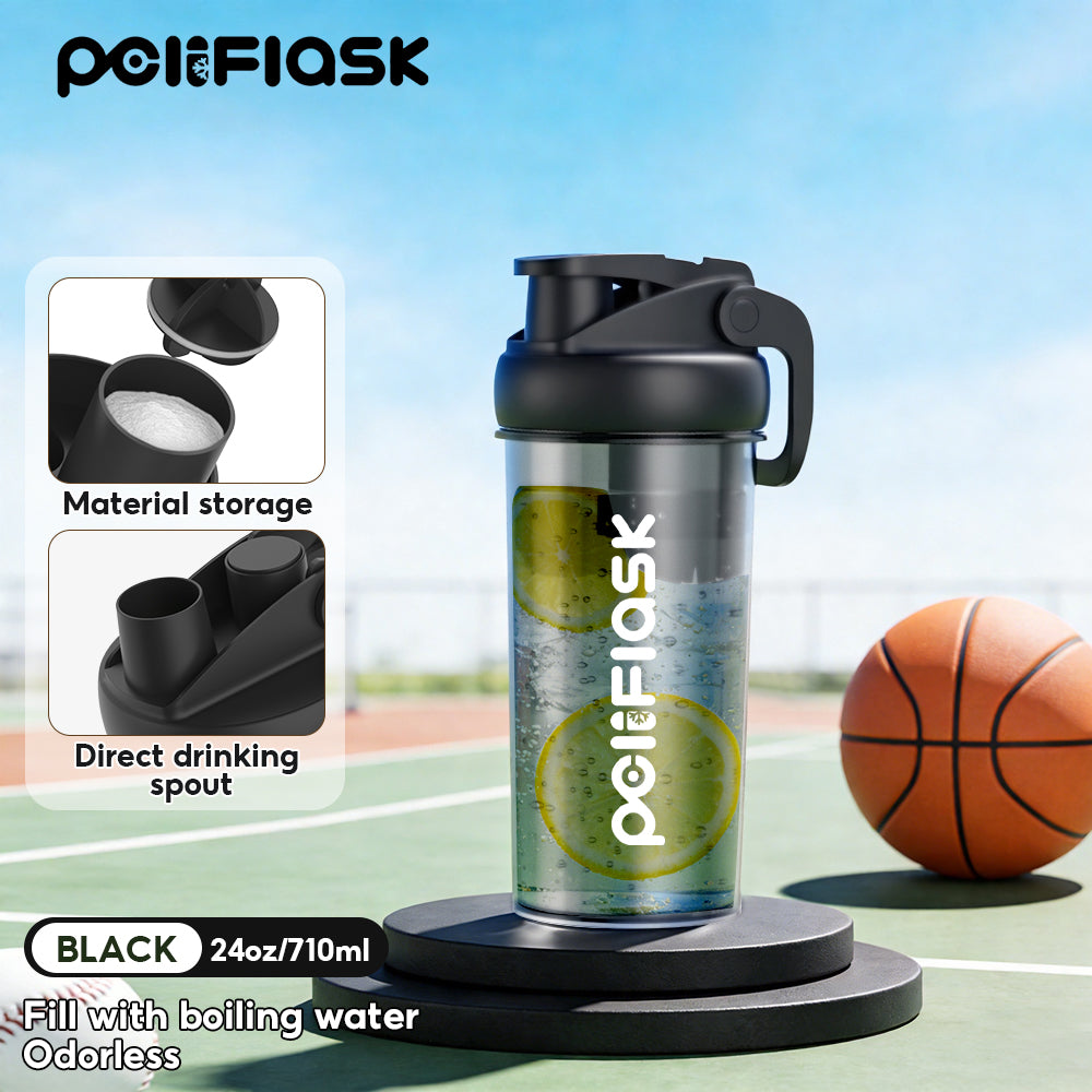 Peliflask 24/30oz Protein Shaker Bottle – BPA-Free Leakproof Sports Water Bottle