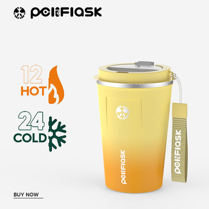 Peliflask 380ml Stainless Steel Coffee Mug With Lid – Insulated Travel Coffee Tumbler