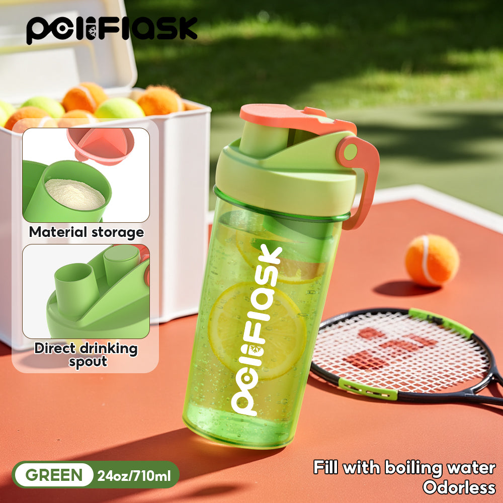 Peliflask 24/30oz Protein Shaker Bottle – BPA-Free Leakproof Sports Water Bottle