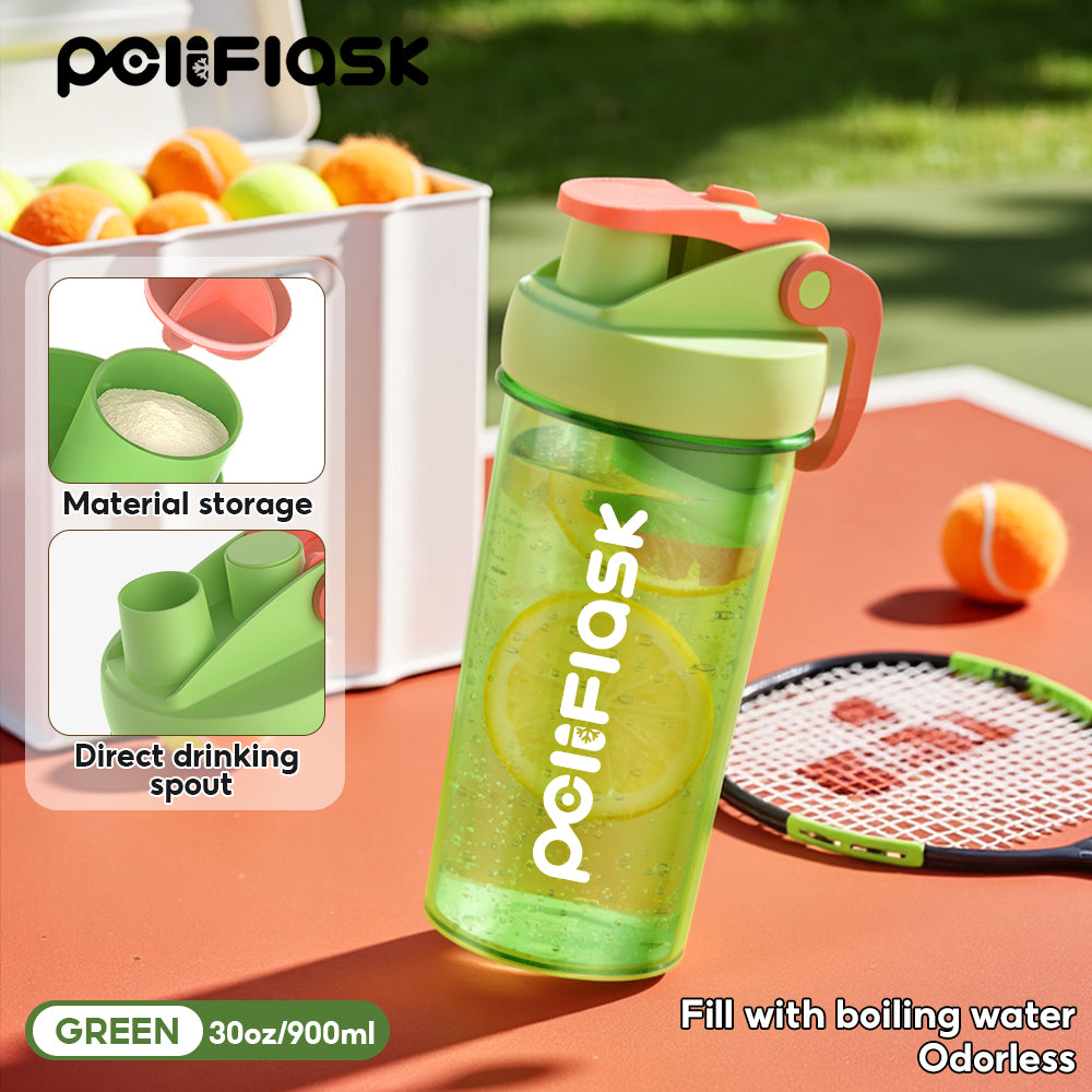 Peliflask 24/30oz Protein Shaker Bottle – BPA-Free Leakproof Sports Water Bottle