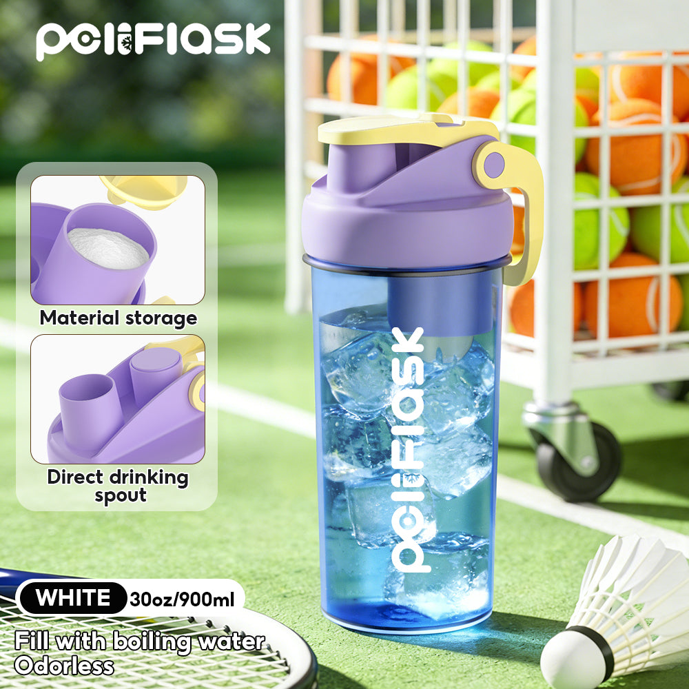 Peliflask 24/30oz Protein Shaker Bottle – BPA-Free Leakproof Sports Water Bottle