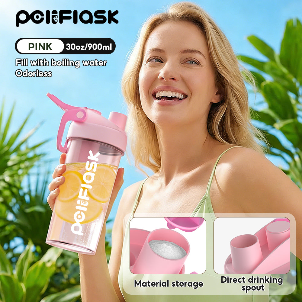 Peliflask 24/30oz Protein Shaker Bottle – BPA-Free Leakproof Sports Water Bottle