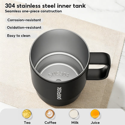 Peliflask 18oz Stainless Steel Coffee Mug Insulated Cup Vacuum Mug Office Mug Leakproof With Handle