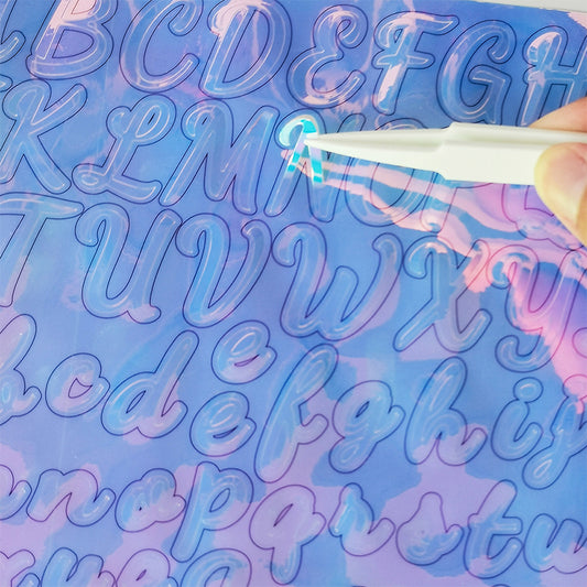 Peliflask Waterproof Letter Stickers In Phantom Color