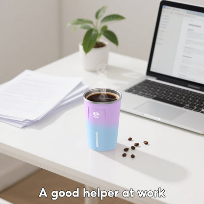 Peliflask 380ml Stainless Steel Coffee Mug With Lid – Insulated Travel Coffee Tumbler