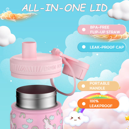 Peliflask 12oz Kids Stainless Steel Water Bottle – Vacuum Insulated Child Tumbler