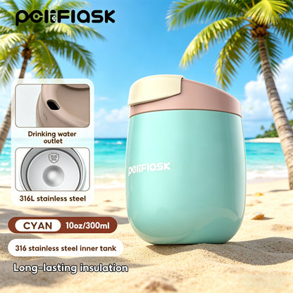 Peliflask 10oz Mini Insulated Coffee Mug – Leakproof Portable Stainless Steel Cup