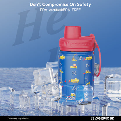 Peliflask 12oz Kids Stainless Steel Water Bottle – Vacuum Insulated Child Tumbler