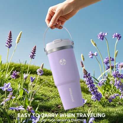 Peliflask 35oz Stainless Steel Insulated Tumbler – Vacuum Travel Mug with Handle