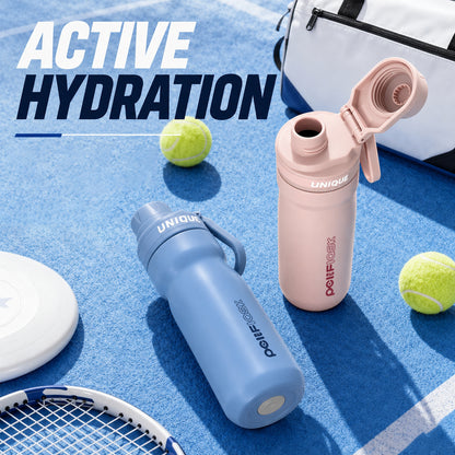 Peliflask 18oz 316 Stainless Steel Insulated Sport Bottle with Foldable Handle – 540ml Portable Travel Water Bottle