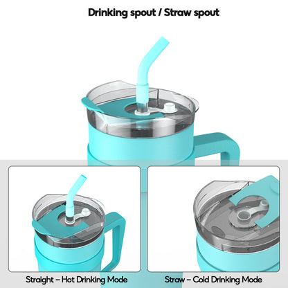 Peliflask 40oz Stainless Steel Tumbler With Handle – Vacuum Insulated Coffee Mug