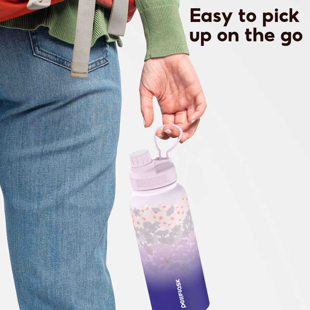 Peliflask Sakura Spring Blossom Tumbler – Aesthetic Vacuum Insulated Water Bottle