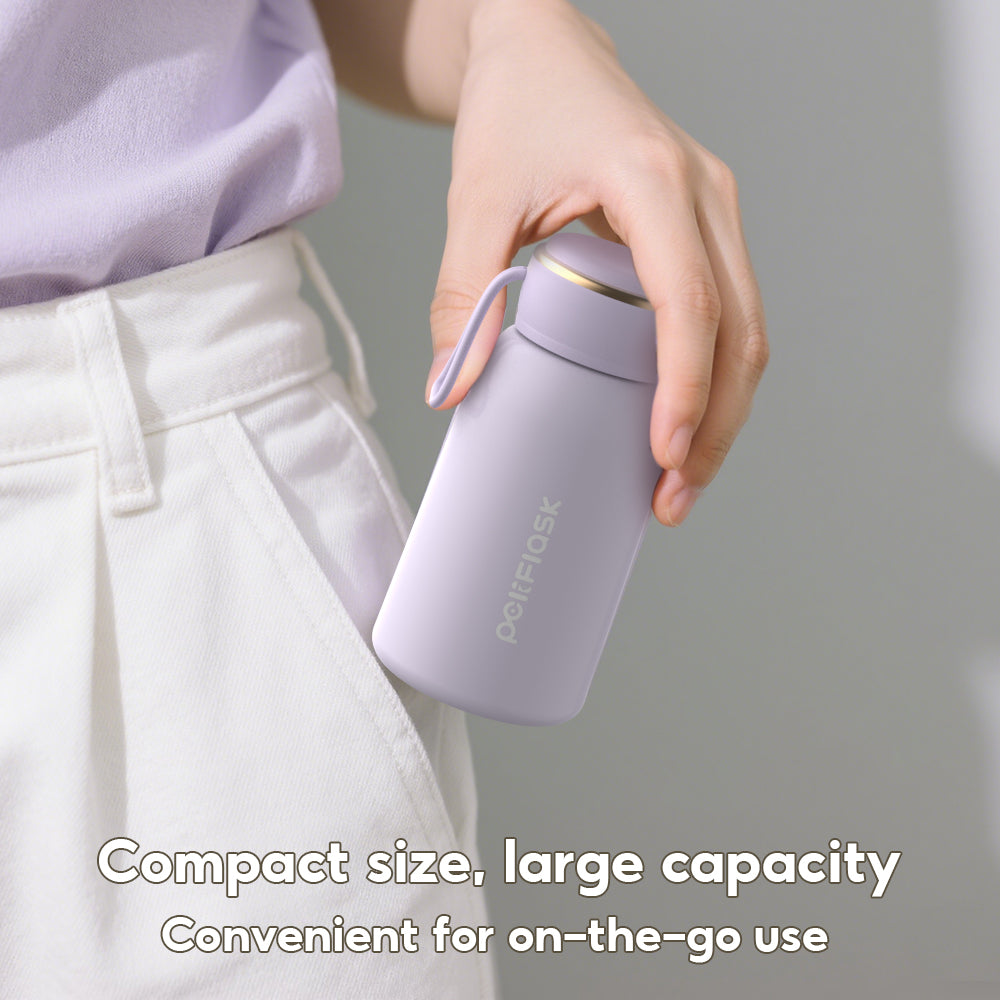Peliflask 10oz Mini Vacuum Flask Portable Pocket Water Bottle Stainless Steel Cup Hot And Cold