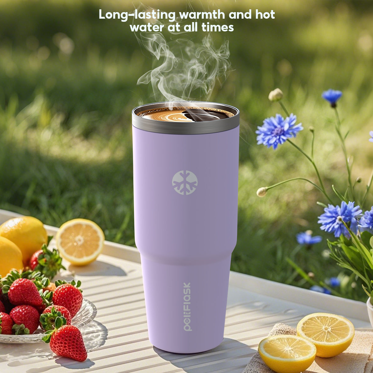 Peliflask 35oz Stainless Steel Insulated Tumbler – Vacuum Travel Mug with Handle