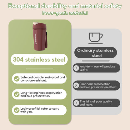 Peliflask 540ml Stainless Steel Coffee Mug – Leakproof Car Tumbler with One-Click Lid (Hot & Cold)