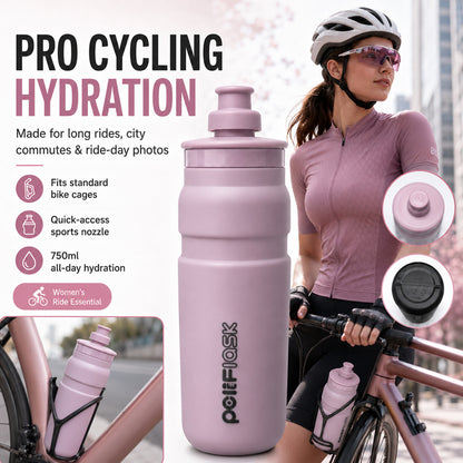 Peliflask Cycling Sports Squeeze Water Bottle 25oz/750ml