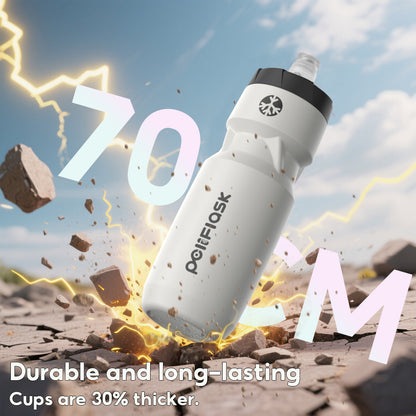 Peliflask 24oz Cycling Water Bottle – Squeeze Sports Bike Bottle BPA-Free Leakproof Hydration Flask