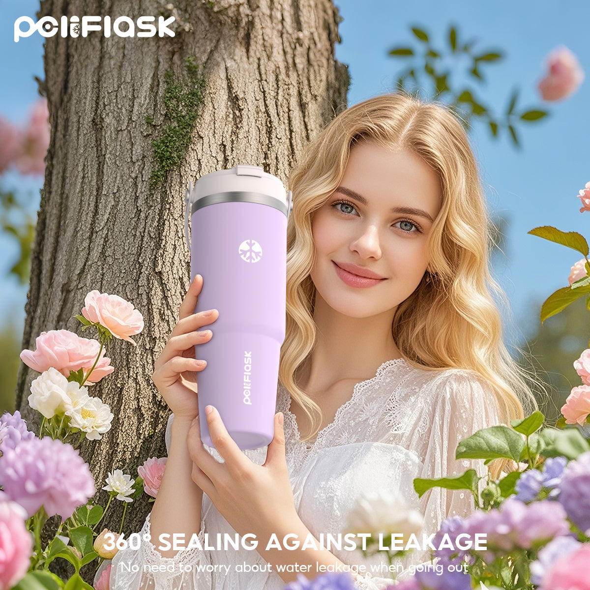 Peliflask 35oz Stainless Steel Insulated Tumbler – Vacuum Travel Mug with Handle