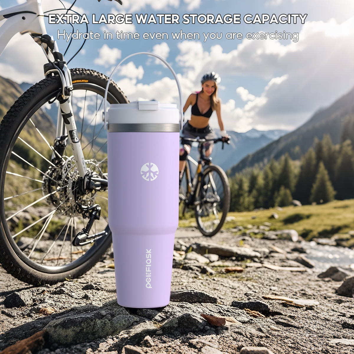 Peliflask 35oz Stainless Steel Insulated Tumbler – Vacuum Travel Mug with Handle