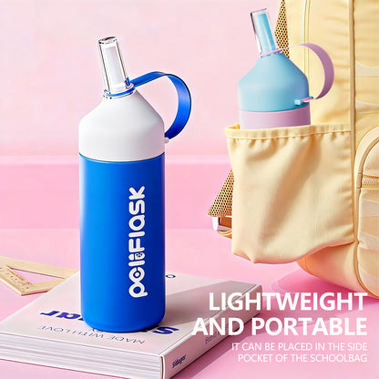 Peliflask 20oz/27oz Insulated Water Bottle with Stainless Steel Straw and Lid Vacuum Insulated