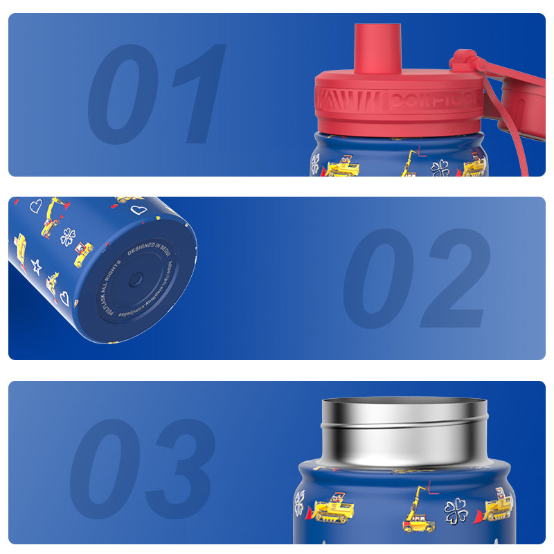 Peliflask 12oz Kids Stainless Steel Water Bottle – Vacuum Insulated Child Tumbler