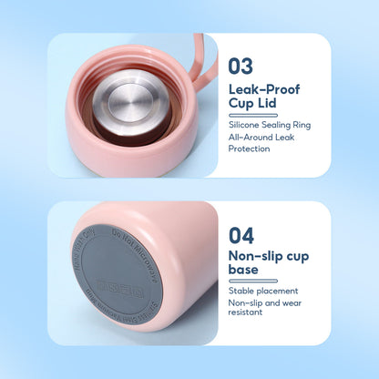 Peliflask 10oz Mini Vacuum Flask Portable Pocket Water Bottle Stainless Steel Cup Hot And Cold