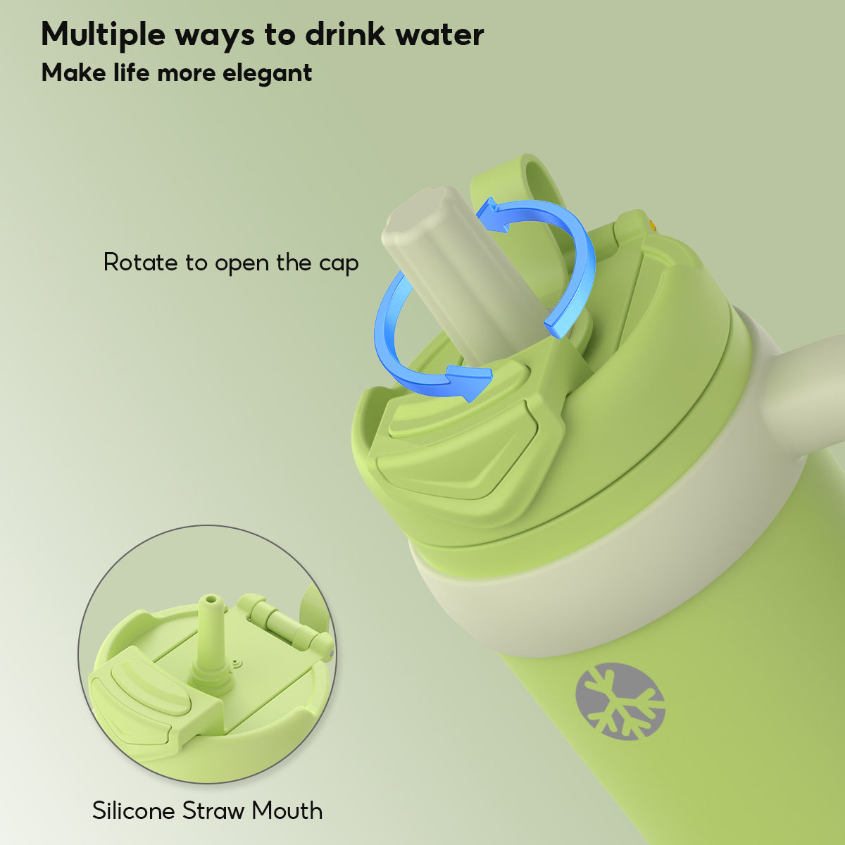 Peliflask 40oz Stainless Steel Tumbler – Vacuum Insulated Water Bottle with Straw Lid & Handle