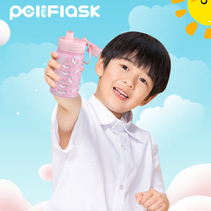 Peliflask 12oz Kids Stainless Steel Water Bottle – Vacuum Insulated Child Tumbler