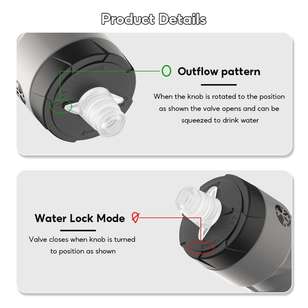 Peliflask 24oz Cycling Water Bottle – Squeeze Sports Bike Bottle BPA-Free Leakproof Hydration Flask