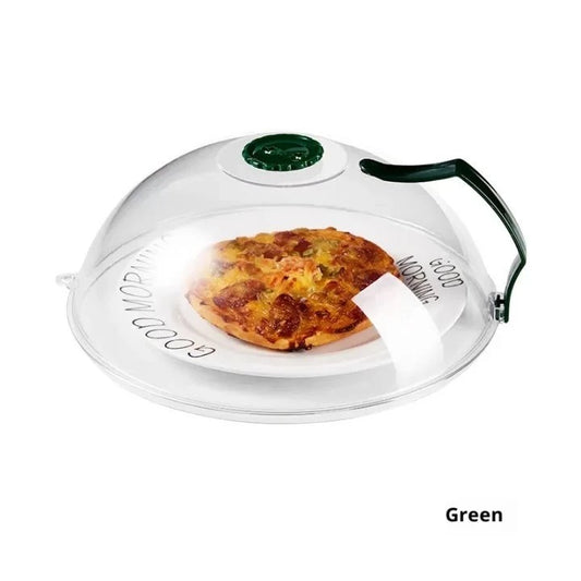 Pelise By Peliflask Microwave Oven Splash Cover, High Temperature Resistant Dustproof Cover with Handle Protector