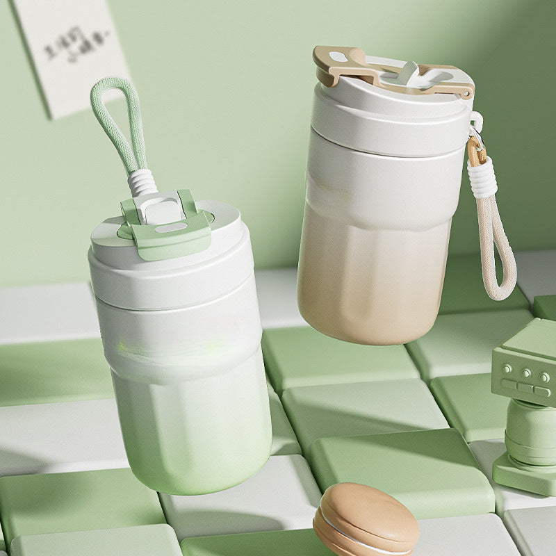 Peliflask Ceramic Lined Insulated Coffee Mug with Lid – 316 Stainless Steel Vacuum Travel Mug 400ml / 550ml