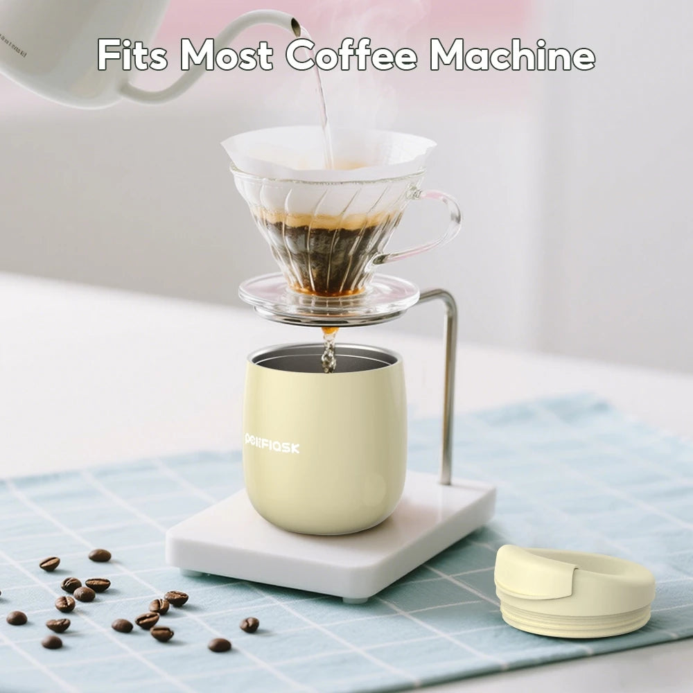 Peliflask 10oz Mini Insulated Coffee Mug – Leakproof Portable Stainless Steel Cup